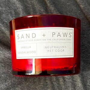 SAND + PAWS large 2 wick Candle - Vanilla Sandalwood